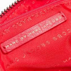 Marc by Marc Jacobs Red Leather Classic Q Wristlet Clutch