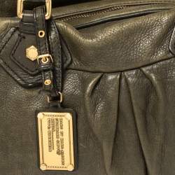 Pre Owned Marc by Marc Jacobs Olive Green Leather Classic Q Baby Groovee Satchel