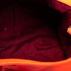 Pre Owned Marc by Marc Jacobs Orange Leather Tote