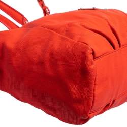 Pre Owned Marc by Marc Jacobs Orange Leather Tote