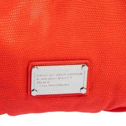 Pre Owned Marc by Marc Jacobs Orange Leather Tote