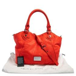Pre Owned Marc by Marc Jacobs Orange Leather Tote