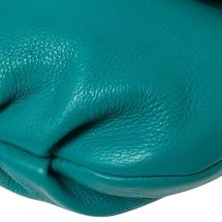 Pre Owned Marc by Marc Jacobs Aqua Blue Leather Crossbody Bag