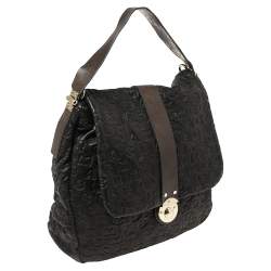 Pre Owned حقيبة هوبو مارك باي مارك جاكوبس مجعد موس جلد نقش شعار دريمي كحلي