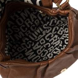 Pre Owned حقيبة مارك باي مارك جاكوبس كيو ليل يوكيتا كلاسيكية جلد بني بيد علوية