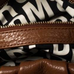 Pre Owned حقيبة مارك باي مارك جاكوبس كيو ليل يوكيتا كلاسيكية جلد بني بيد علوية