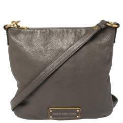 Marc by Marc Jacobs Grey Leather Small Messenger Bag