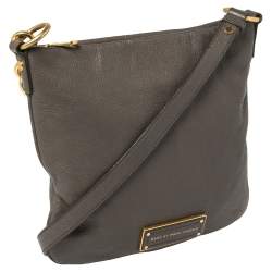 Marc by Marc Jacobs Grey Leather Small Messenger Bag