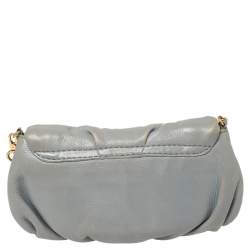 Pre Owned Marc By Marc Jacobs Grey Leather Classic Q Karlie Crossbody Bag