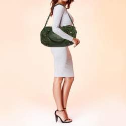 Pre Owned حقيبة مارك باي مارك جاكوبس بوسطون دوفيل جلد أخضر 