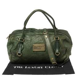 Pre Owned حقيبة مارك باي مارك جاكوبس بوسطون دوفيل جلد أخضر 