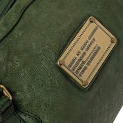 Pre Owned حقيبة مارك باي مارك جاكوبس بوسطون دوفيل جلد أخضر 