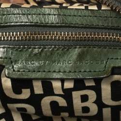 Pre Owned حقيبة مارك باي مارك جاكوبس بوسطون دوفيل جلد أخضر 