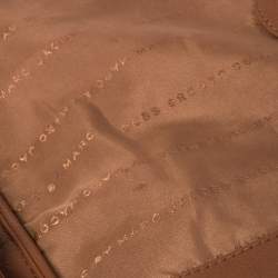 Pre Owned حقيبة مارك باي مارك جاكوبس كيو ليل أوكيتا كلاسيكية جلد ناعم بني بيد علوية     