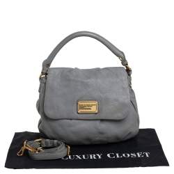 Marc by Marc Jacobs Grey Soft Leather Classic Q Lil Ukita Top Handle Bag