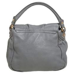 Marc by Marc Jacobs Grey Soft Leather Classic Q Lil Ukita Top Handle Bag