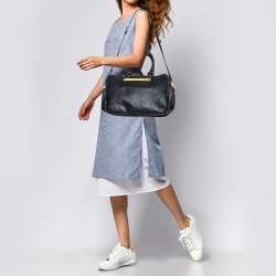 مملوكة مسبقًا حقيبة ساتشل مارك باي مارك جاكوبس جلد أسود