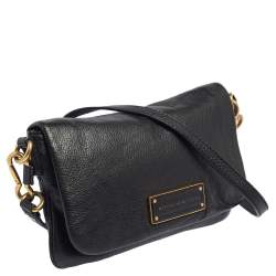 Pre Owned Marc by Marc Jacobs Black Leather Too Hot To Handle Percy Crossbody Bag
