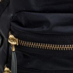 Pre Owned Marc by Marc Jacobs Black Nylon and Leather Biker Backpack