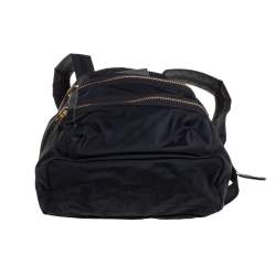 Pre Owned Marc by Marc Jacobs Black Nylon and Leather Biker Backpack