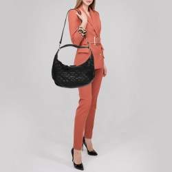 Marc by Marc Jacobs Black Quilted Leather Moto Hobo