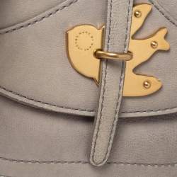 مملوكة مسبقًا Marc By Marc Jacobs Grey Leather Petal To The Metal Pouch