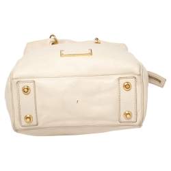 مملوكة مسبقًا حقيبة يد توتس مارك باي مارك جاكوبس تو هوت تو هاندل جلد كريمي 