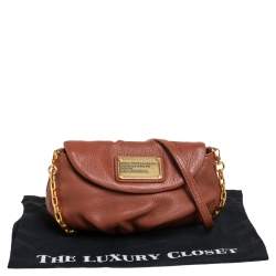 Pre Owned حقيبة كروس مارك باي مارك جاكوبس كيو كارلي كلاسيك جلد بني