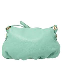 Pre Owned Marc by Marc Jacobs Mint Green Leather Mini Q Natasha Shoulder Bag
