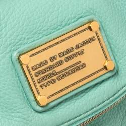 Pre Owned Marc by Marc Jacobs Mint Green Leather Mini Q Natasha Shoulder Bag