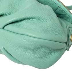 Pre Owned Marc by Marc Jacobs Mint Green Leather Mini Q Natasha Shoulder Bag