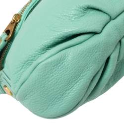 Pre Owned Marc by Marc Jacobs Mint Green Leather Mini Q Natasha Shoulder Bag