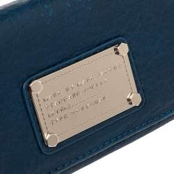 Marc by Marc Jacobs Blue Leather Flat Wallet