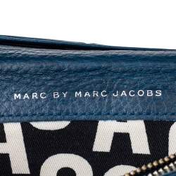 Marc by Marc Jacobs Blue Leather Flat Wallet