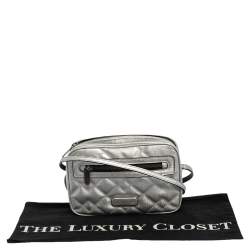 Pre Owned حقيبة كروس مارك باي مارك جاكوبس سالي جلد فضي