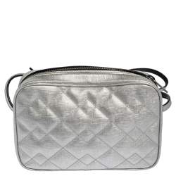 Pre Owned حقيبة كروس مارك باي مارك جاكوبس سالي جلد فضي