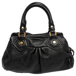 Pre Owned Marc by Marc Jacobs Black Leather Classic Q Baby Aidan Satchel