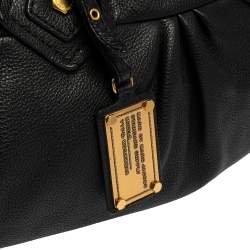 Pre Owned Marc by Marc Jacobs Black Leather Classic Q Baby Aidan Satchel