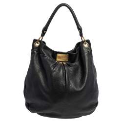 Pre Owned Marc by Marc Jacobs Black Leather Classic Q Hillier Hobo