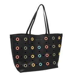 Pre Owned حقيبة يد توتس مارك باي مارك جاكوبس ميتروبوليت غروميت بي في سي سوداء