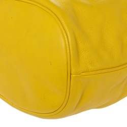 Pre Owned حقيبة هوبو مارك باي مارك جاكوبس تو هوت تو هاندل جلد أصفر رباط