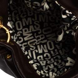 Pre Owned Marc by Marc Jacobs Chocolate Brown Leather Classic Q Hillier Hobo