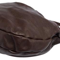 Pre Owned Marc by Marc Jacobs Chocolate Brown Leather Classic Q Hillier Hobo