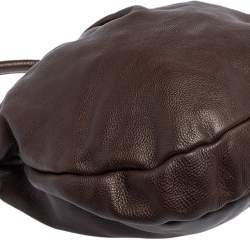 Pre Owned Marc by Marc Jacobs Chocolate Brown Leather Classic Q Hillier Hobo