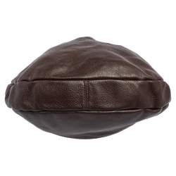 Pre Owned Marc by Marc Jacobs Chocolate Brown Leather Classic Q Hillier Hobo