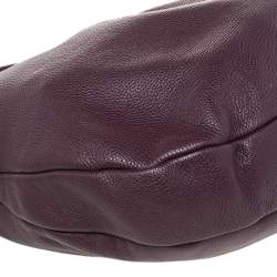 Pre Owned Marc by Marc Jacobs Burgundy Leather Classic Q Hillier Hobo Bag