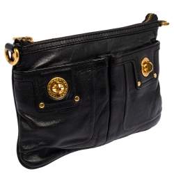 Pre Owned حقيبة كروس مارك باي مارك جاكوبس برسي قفل دوار توتالي جلد أسود