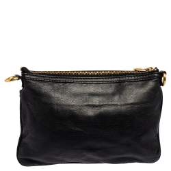 Pre Owned ح قيبة كروس مارك باي مارك جاكوبس برسي قفل دوار توتالي جلد أسود