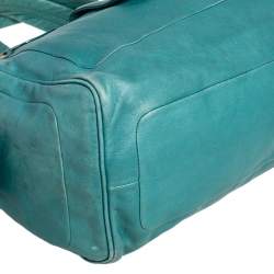 Marc by Marc Jacobs Green Leather Totally Turnlock Benny Satchel