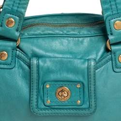 Marc by Marc Jacobs Green Leather Totally Turnlock Benny Satchel